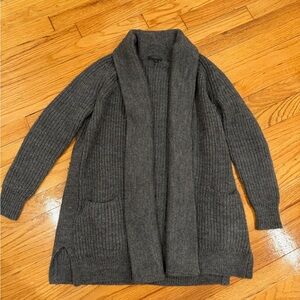 JCrew Gray Women's Open Front Shawl Cardigan XXS